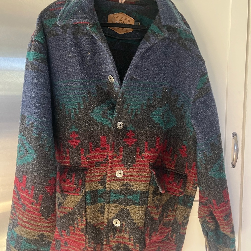 Men's Patterned Wool Jacket